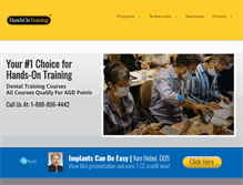 Tablet Screenshot of handsontraining.com